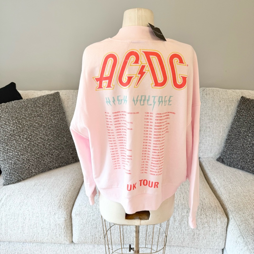 S M Pink AC/DC Sweatshirt concert tour - Picture 5 of 5